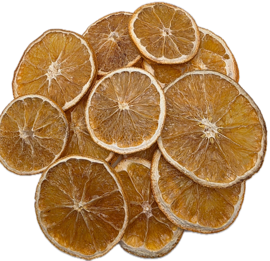 frutos secos Naranjas Deshidratadas en Rodajas – Formato 100g  (Especial Té y Coctelería)