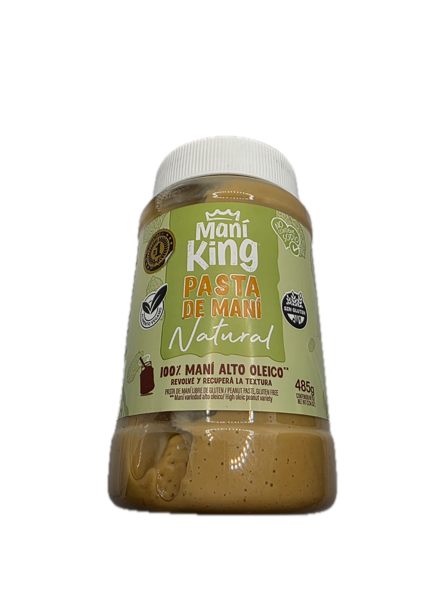 frutos secos Pasta de Maní Natural Maní King (100% Maní Alto Oleico) – Frasco 485g